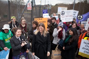 ICAN Executive Director Beatrice Fihn’s visit to UK’s Trident nuclear weapons base at Faslane