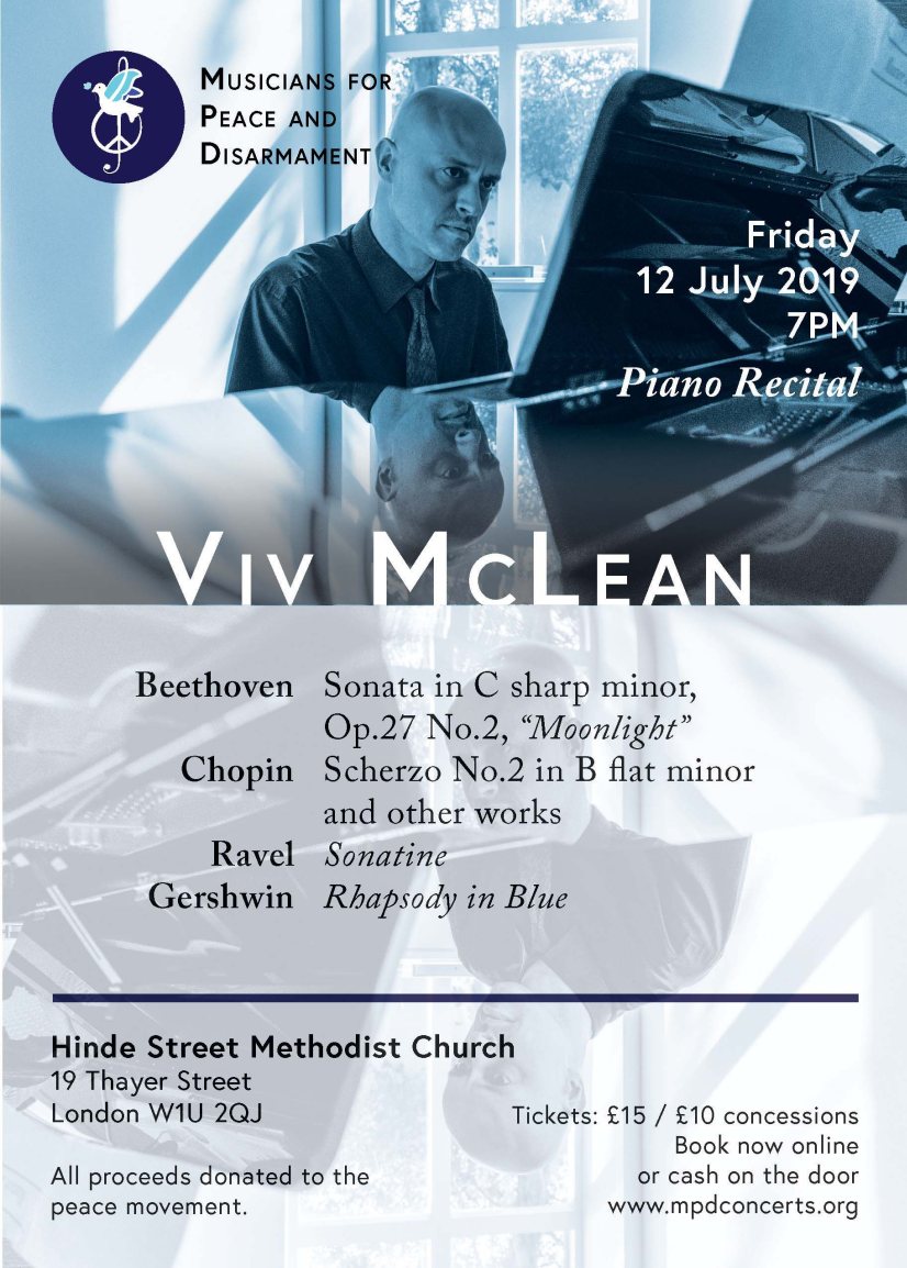 Musicians for Peace and Disarmament – Summer Concert, 2019