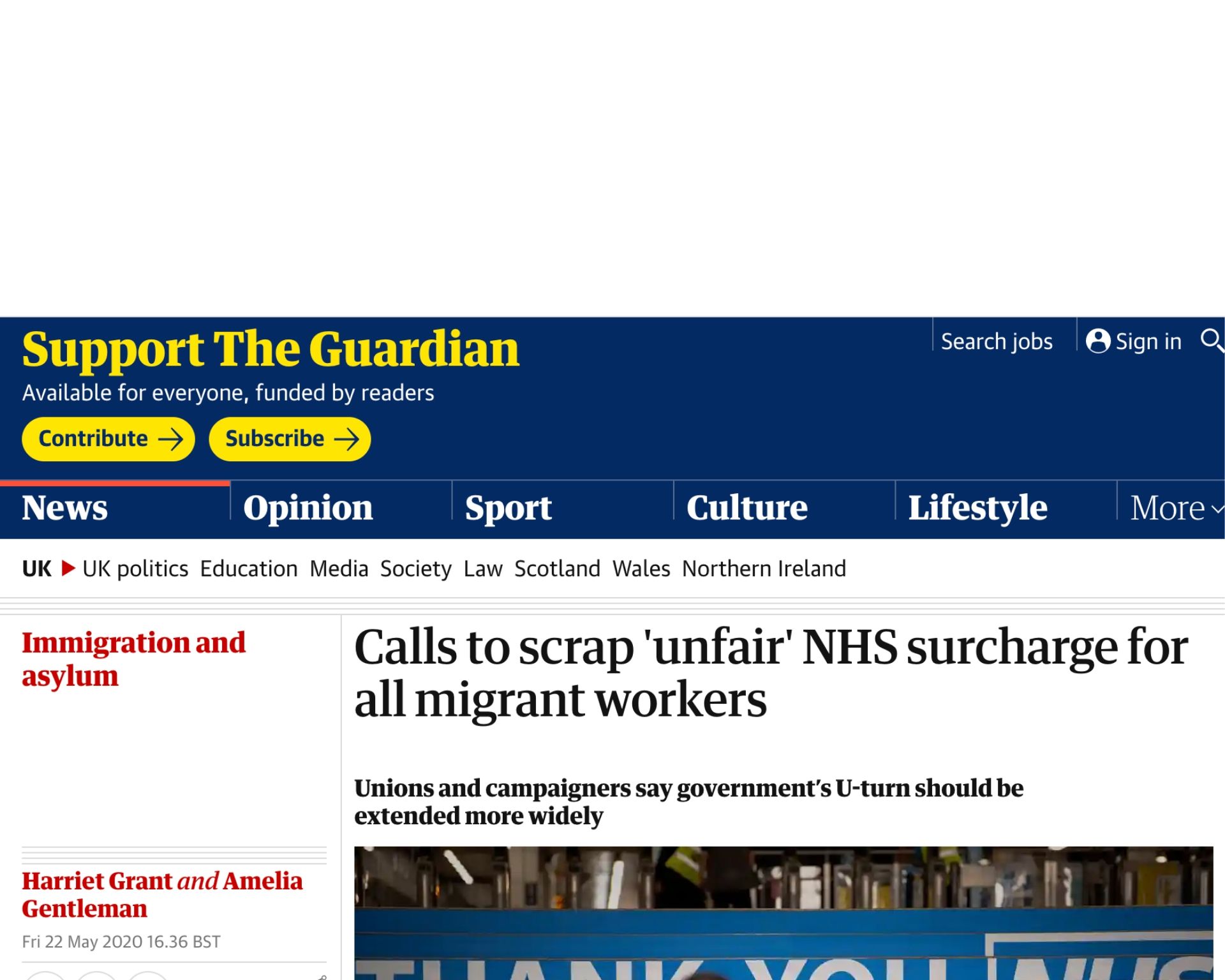 Calls to scrap ‘unfair’ NHS surcharge for all migrant workers