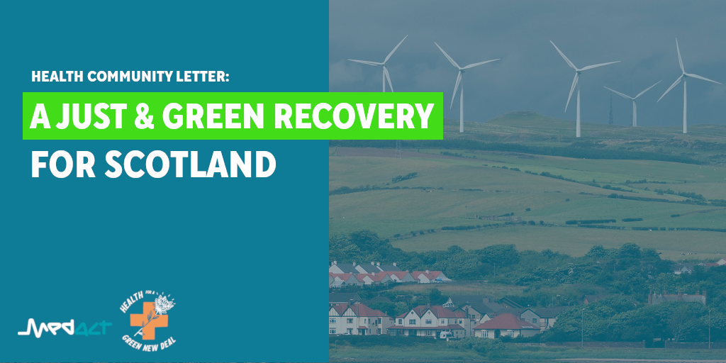 Launch Day: Health Letter on a Just & Green Recovery for Scotland