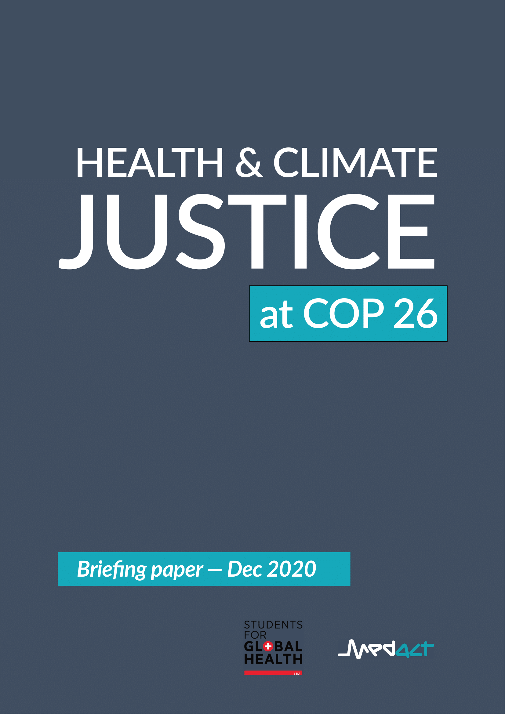 Health & Climate Justice at COP 26