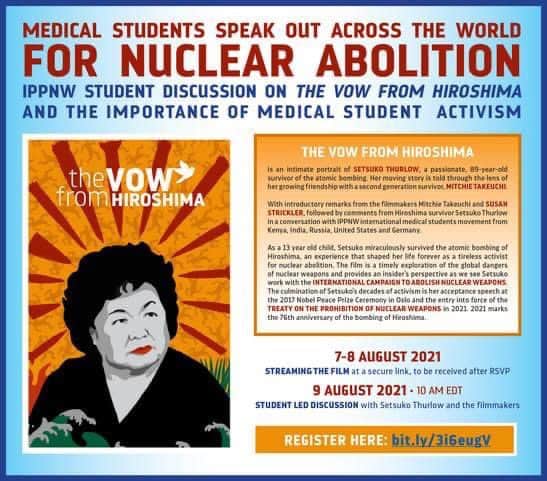 IPPNW Student Discussion on “The Vow from Hiroshima” and the Importance of Medical Student Activism