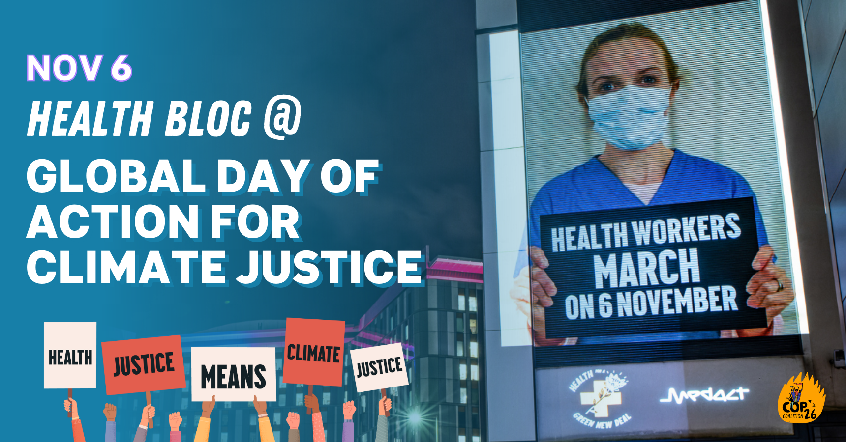 Health blocs @ Global Day of Action for Climate Justice